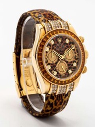 全新原裝勞力士豹紋皮帶 116598 Saco New Rolex Genuine Daytona LEOPARD Strap