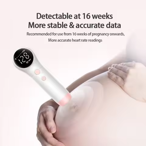 New Portable Ultrasound Doppler Fetal Pregnancy Electronic Monitor For Pregnant Women Baby Fetal Mov