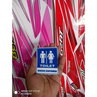 Court stickers, employee warning stickers