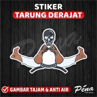Stiker TARUNG DERAJAT AA Boxer / Logo Tarung Derajat Eksklusif