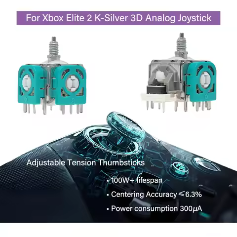 2/10pcs for Xbox Elite 2 Controller Replacement Joystick 3D Carbon Analog Thumbstick