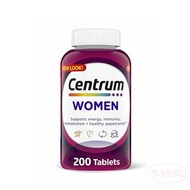 [美國版］Centrum女士 多種維維他命/種礦物質補充劑片 200粒裝