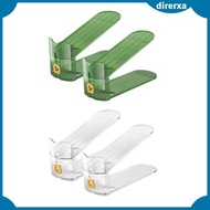 [Direrxa] 2 Pieces Shoe Slots Organizer Double Deck Shoe Space Savers 50% for Closet