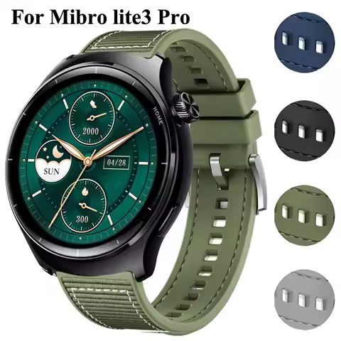 Composite Braided+Silicone Band For Mibro Lite3 Pro Smartwatch 22mm Sport Bracelet Correa Wristband 