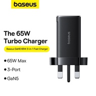Baseus GaN5 Pro Fast Charger 2C+U 65W Charger UK For Phone Laptop Quick Charge 4.0 3.0 usb C PD USB 