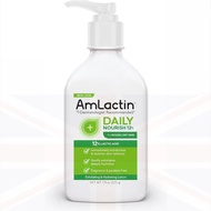 AmLactin Daily Nourish Body Moisturizer 5% Lactic Acid Gentle Hydrating Enriched With Vitamins Ceram