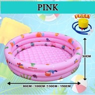 **Malaysia Seller** 3 Rings Inflatable Swimming Pool Kolam Renang Budak Kolam Mandi budak Renang Bul