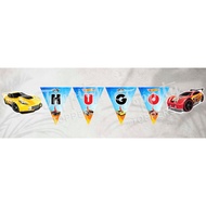 Flag banner / bunting flag Hotwheels