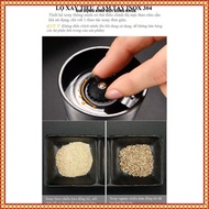 HIGH QUALITY GLASS SPICE GRINDER, PEPPER GRINDER WITH Stainless Steel Lid, Suitable for Grinding Sal