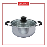 Stainless Steel Cooking Pot (22cm) 28cm x 12cm x 22cm