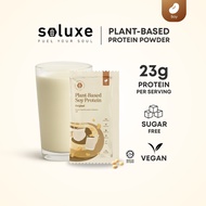 Soluxe Vegan Raw Plant Non-GMO Soy Protein Shake Powder (25g)
