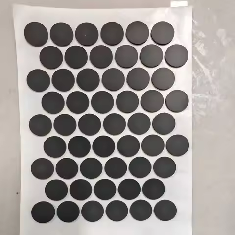 Self Adhesive Silicone Rubber Feet Pads Anti-slip Black Round Pads for Laptop Keyboard Monitor 4.5-2