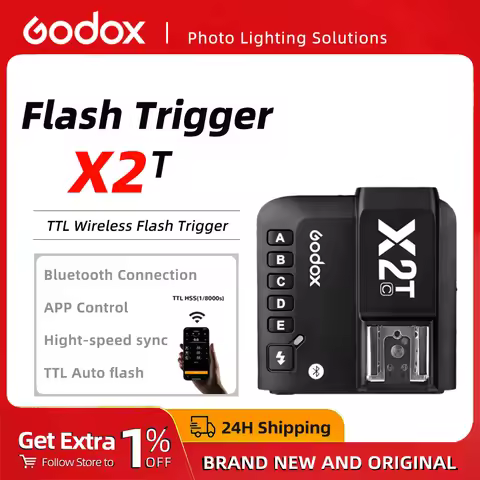 Godox X2t Wireless Flash Trigger TTL 1/8000s HSS X2T-C X2T-N X2T-S HSS Transmitter for Nikon Sony Ca