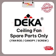 Deka Ceiling Fan Spare Parts Accessories Remote Control / Canopy / Receiver / PCB Board