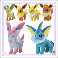 [Op056] ชุดตุ๊กตาสัตว์อะนิเมะโปเกมอน15-20ซม.,Sylveon Umbreon Espeon Flareon Vaporeon Glaceon Leafeon