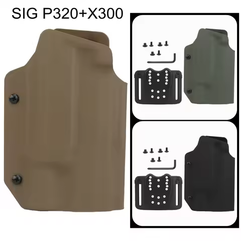 Kydex Holster Tactical SIG P320 Gun Holster Hunting Waist Gun Case Right 9mm/.40 Quick Release Gun B