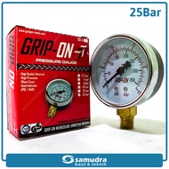 Pressure Gauge 25 bar GRIP ON Compressor Air Pressure Size Manometer