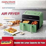 MORPHY RICHARDS Air Fryer Oven Multifunctional Double-bin Large-capacity Airfryer Visualization Double-barrel Electric Fryer Oil Free 8L/4L Deep Fryer 摩飞空氣炸鍋烤箱烤箱