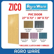27 X 72 / 30 X 72 PVC Door / PVC Toilet Door / Plastik PVC Pintu Tandas BIlik Air / Pintu PVC Quality Export Heavy Duty