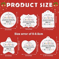 36 Pcs Christmas Ornaments for Coworker, Xmas Funny Worker Friendship Gifts Ornaments Hanging, Cowor