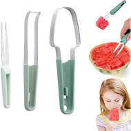 3in1 Watermelon Cutter Slicer Tool, Watermelon Popsicle Cutter, Watermelon Stainless Steel Fork Slic