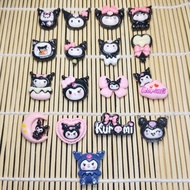 25pcs cute black kuromi clay