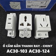 CHINT AC30-103 rail socket (2-pin socket) - AC30-124 (3-pin socket)