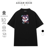 Asian Rich Premium Polo Collar Tee Crazy Smiley Face