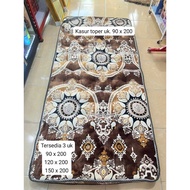 Random Ethnic Brown Motif Topper Mattress Size 90x200, 120x200, 150x200 Thickness 10cm