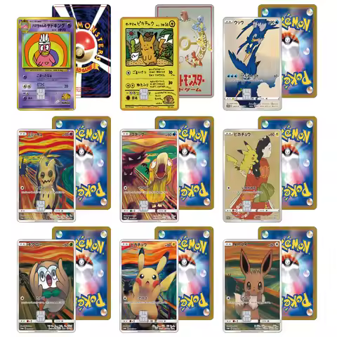 Pocket Monsters PROMO Series Credit Card Stickers PTCG Psyduck Sticker for VISA Card Bus Bank Debit 