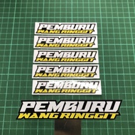 Sticker print "Pemburu Wang Ringgit"