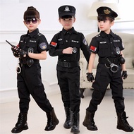 shop Kids Policemen Costumes Police Cop Cosplay Army Police Uniform Clothing Set Fighting Performanc