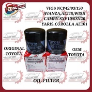 TOYOTA OIL FILTER 90915-YZZE1 CAMRY SXV10 SXV20 ALTIS ZZE122 WISH AVANZA YARIS COROLLAAE101 VIOS NCP