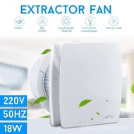 18W 220V 6inch Exhaust Fan Low Noise Ventilator Fan Bathroom Kitchen Bedroom Toilet Wall Silent Extractor Exhaust Fan MBWJ