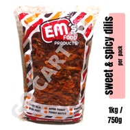 1kg &amp; 750g sweet and spicy dilis (anchovy fish) | Go Cart PH