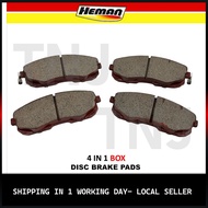 HEMAN 4IN1 DISC BRAKE PAD (FRONT) BLUEBIRD U13 / CEFIRO 2.0 A32,A33,2.0 V6 / TEANA 2.0/3.0,TEANA J32