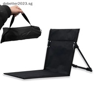 [DB] Foldable Camping Chair Outdoor Garden Park Single Lazy Chair Backrest Cushion Picnic Camping Back Chair Beach Chairs [Ready Stock]