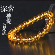 【蓁寶閣】財運之石 黃水晶手環(14mm款)