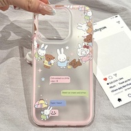 Cute Rabbit Casing Realme Note 60 60X C75 C75X C71 9 Pro Plus C63 C51S 50 C61 C53 C51 4G C65 Tk5 Cut