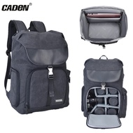 Caden Camera Backpacks Shockproof DSLR Bags For Nikon Canon Sony DSLR Tripod Outdoor Photography Canvas Camera Case For Men