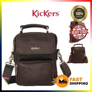 KICKERS ORIGINAL COW LEATHER SLING BAG CROSSBODY BEG LELAKI KULIT ORIGINAL LEMBU ASLI BEG SILANG BRA