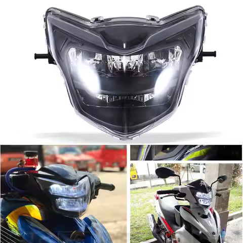 For Yamaha LC135 V2-V7 Motorcycle LED Headlight Conversion Kit High Low Beam Front Headlamp Light Bu