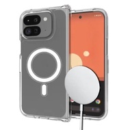 Transparent Acrylic Case For Google Pixel 10 9 Pro Fold Shockproof Wireless Charging Hard Flip Phone