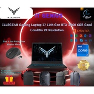ILLEGEAR Gaming Laptop I7 11th Gen RTX 3060 6GB Good Conditin 2K Resolution USED LAPTOP / 二手笔电 / 二手手