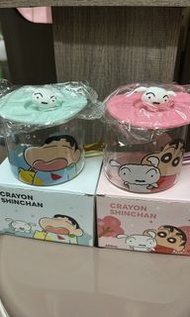 蠟筆小新有蓋玻璃杯(1套2隻)