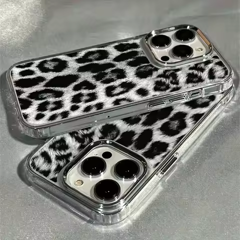 Stylish Black Leopard Print Phone Case for Vivo V60 V50 V40 V30 V40E V30E V29 V27 iQOO Z7 Lite Pro 4