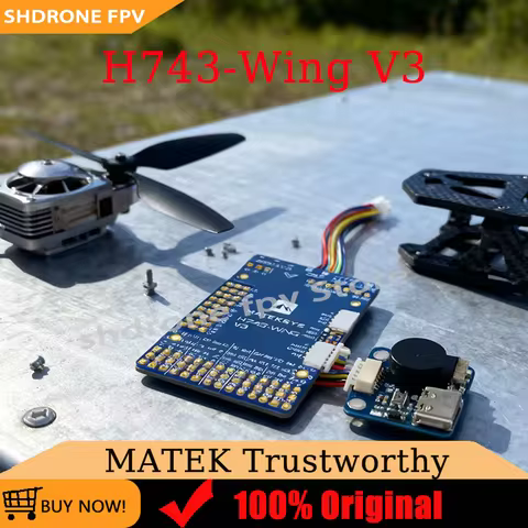 MATEK H743-WING V3 Flight Controller STM32H743VIT6 3-8S Built-in OSD Blackbox 3~8S LiPo for RC Multi