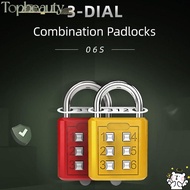 TOPBEAUTY 6 Digit Button Password Lock Anti-theft Travel Security Backpack Zipper Lock