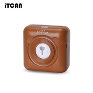 iTCAN Peripage A6 เครื่องปริ้นหมี เครื่องปริ้นพกพา เครื่องปริ้นความร้อน Mini Printer Bluetooth สีขาว