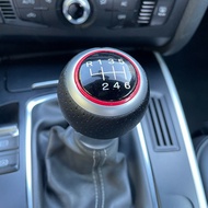 【Hot Style】12mm 6 Speeds Manual Car Gear Shift Knob PU Leather For Audi A3 S3 8P S4 A4 B5 8D B6 8E B
